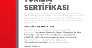 AĞAOĞLU OTELLERİNE GÜVENLİ TURİZM SERTİFİKASı