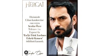 Hercai'nin yıldızı Serdar Özer'e İspanya'dan ödül