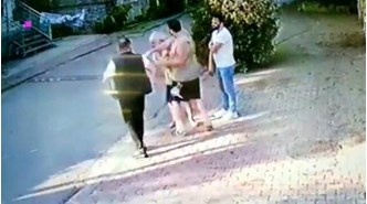 Komşusunu döven Halil Sezai, ifade vermek için adliyeye gitti