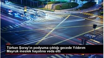 Türkan Şoray'ın podyuma çıktığı gecede Yıldırım Mayruk meslek hayatına veda etti